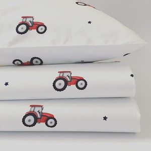 Single Kids Bedding - Tractors Duvet Cover