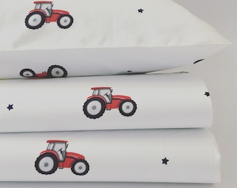 Single Kids Bedding - Tractors Duvet Cover