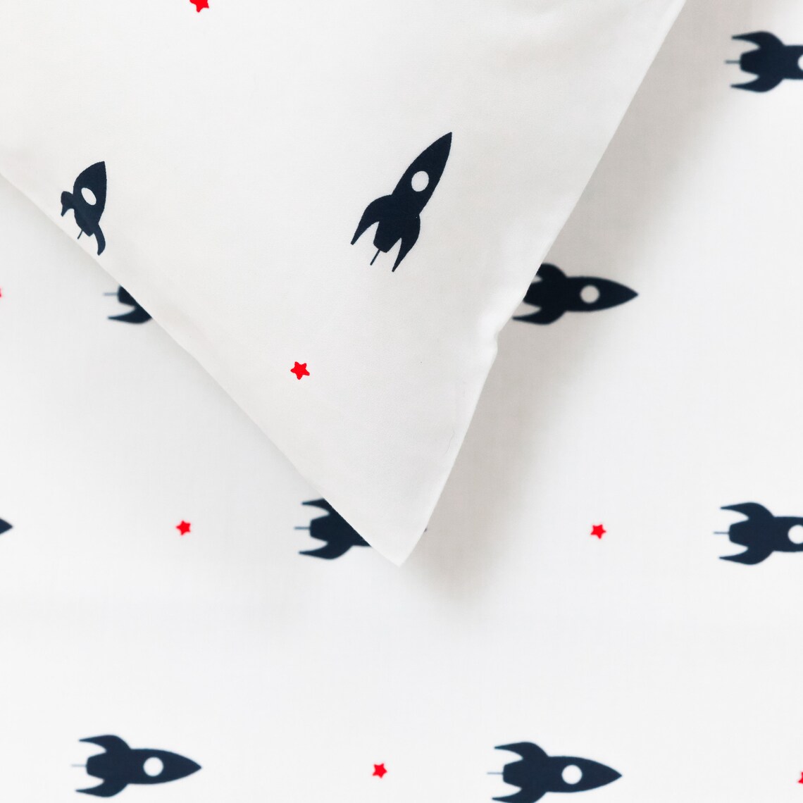 Mini Rocket Cot Bed Duvet Cover Etsy