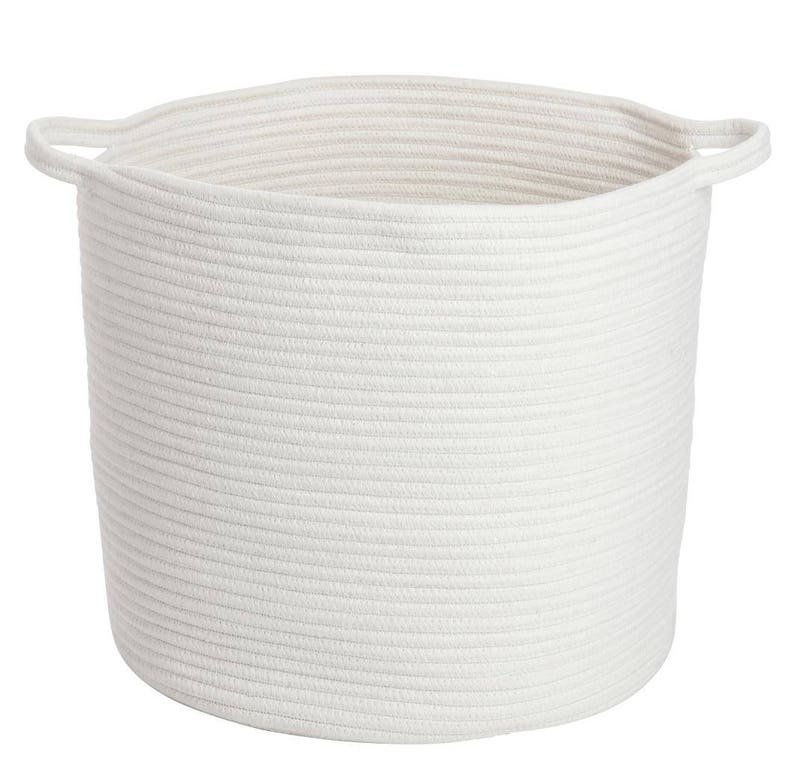 Large Ivory Storage Basket Toy Storage Nursery Storage Etsy