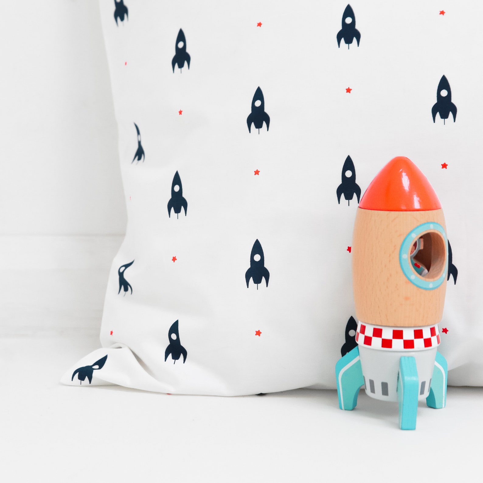 Mini Rocket Cot Bed Duvet Cover Etsy