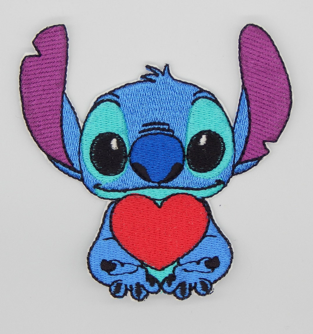 Disney Inspired Valentine Stitch Heart Embroidered Iron on Etsy