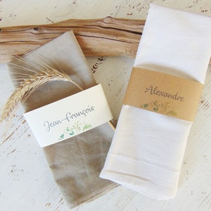 Fascia segnaposto da personalizzare, Segnaposto per nozze, Tavolo da nozze Country per decorazione, Tavolo da nozze Country