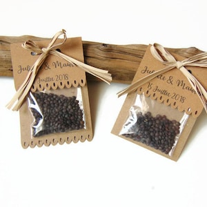 Brown kraft seed sachet for country wedding, Country style wedding decoration, brown kraft guest gift