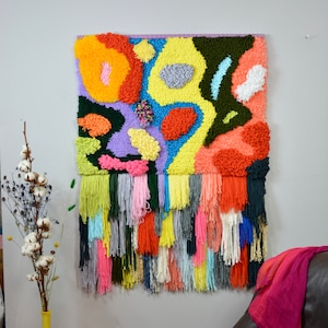 Extra Large Handwoven Woven Wall Hanging Tapestry - Crazy Galaxy Art Wall Weave Hanging - Handmade Home Decor