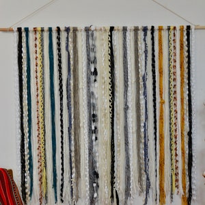 Yarn Wall Hanging Tapestry Bohemian Yarn Tapestry Macrame wall hanging image 4