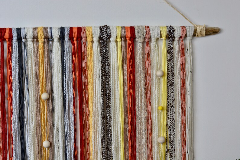 Yarn Wall Hanging Tapestry / Bohemian Yarn Tapestry / Macrame Etsy