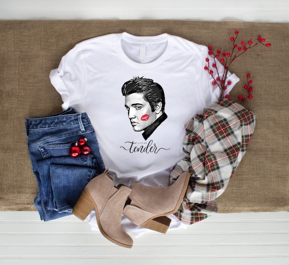 Elvis Valentine T-shirt, Love Me Tender, King of Rock and Roll