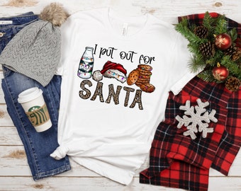 Sassy Santa Cookies Unisex T-shirt, Holiday Graphic Tee