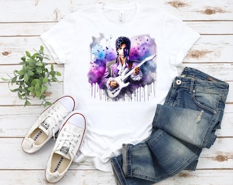 Prince Purple Rain Watercolor Unisex T-shirt
