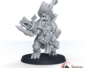 Wolfen Monster Witch Hunter, Jorg Uthward, the Fateful Shooter, 28mm 32mm Scale, 3D Printed Painted Miniatures, Tabletop DnD Game Character