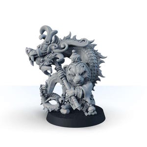 DND fantasy miniature Baby Panda at the Carnival, commoner 3d printed mini, Dungeons & Dragons beastman 28 and 32 mm scaled character