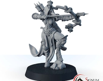 32mm Resin Rogue Archer Miniature, League of Plague Doctors Miniature, Elouisa Wind of Plague, Tabletop RPG Miniature for DnD