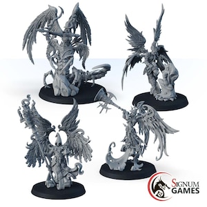 Fantasy Miniatures Stars among the Ashes set Unpainted Miniature Painting Great Gift Idea DnD Tabletop Miniature DnD Warrior Miniature