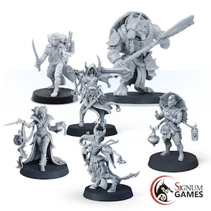 The New Legend, Adventurer Miniatures Set, 32mm Scale 3D Printed Minis, Game Tabletop RPG DnD, Dungeons and Dragons