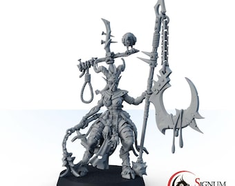Fantasy Miniatures, Kemesh, the Endless Torture, Barbarian Berserk 28mm 32mm Miniature Dungeons and Dragons Miniature Gift, Warlord
