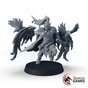 Cael Ravenwing, the Pathfinder Fantasy Miniatures, Elf Assassin Miniature Rogue Dungeons and Dragons Tabletop Miniature Great Gift Idea