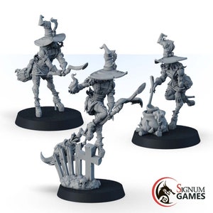 Witch DND miniature Dungeons & Dragons Charming Witchers, Mini Tabletop Female DnD Miniature Gift, Female Warlock Companion Miniature