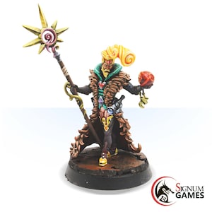 Fifth Element Miniature Ruby Rhod, 32 mm Resin Miniatur, Fantasy Magier Mensch, unbemalt Miniatur, DnD Mensch Magier, DnD Charakter Mini