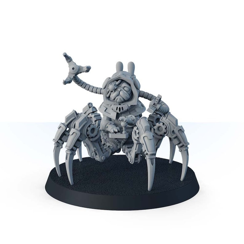 Rpg Pug Galaxy Conqueror Pugs, War Commander Warrior Paladin Pug, 32mm 28mm ...