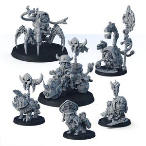 Galaxy Conqueror Pugs, War Commander Warrior Paladin Pug, 32mm 28mm Scale 3D Printed Miniatures, Tabletop RPG TTRPG DnD Game Mini