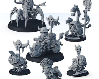 Galaxy Conqueror Pugs, War Commander Warrior Paladin Pug, 32mm 28mm Scale 3D Printed Miniatures, Tabletop RPG TTRPG DnD Game Mini