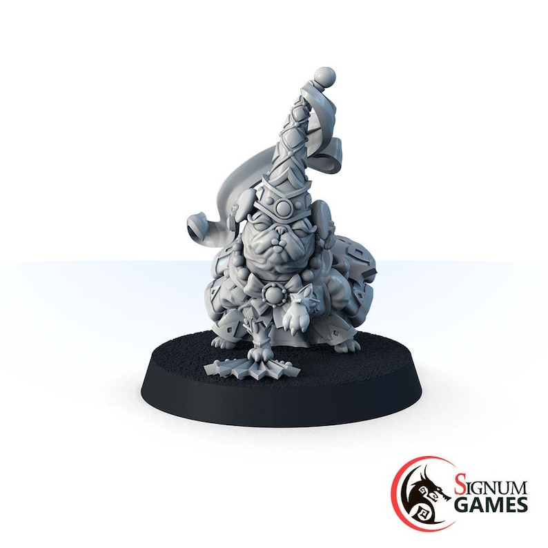 Rpg Pug Princess Petunia, Pug Beast Bard Pet Dog Citizen, 32mm 28mm Scale Resin ...