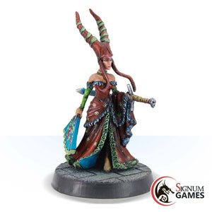 Rowena, Duke’s Daughter Fantasy Miniatures, Female Warrior Resin 3D Printed, Female Reaper Fantasy Dungeons and Dragons Mini Gift