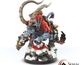 クランプス ペルツニッケル、クランプス クリスマス ミニチュア、32 mm 28 mm スケール ミニ、卓上ダンジョンズ&ドラゴンズ RPG ボスキャラクター ゲーム ミニ