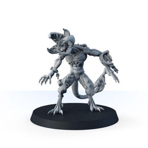 Guerrier Demogorgon, figurine de jeu de guerre Rotspawn Aberration du MDN, figurine de monstres Donjons et dragons imprimée en 3D, personnage de table bête