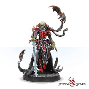 Miniatura Vampire Lord DnD, miniatura impressa em 3D em resina altamente detalhada, miniatura de mesa de 32 mm, Lord Varkula Magna Nosferatu, Vampire King Dnd