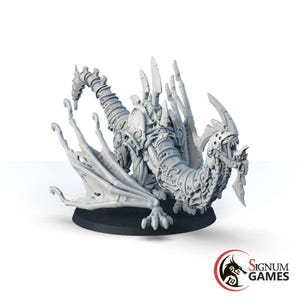 Shesate, the Demon Wyvern, 32mm 28mm Scale 3D Printed Painted Miniature, Tabletop RPG Dungeons and Dragons Game Boss Character