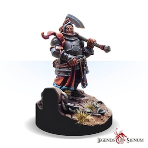 Jarvis, Sargento da Milícia Mercenário - Miniatura para RPG de Mesa, Impressa em 3D - Espadachim Fantástico - Ideal para Jogos de RPG de Mesa e Jogos de Pathfinder - Presente Perfeito