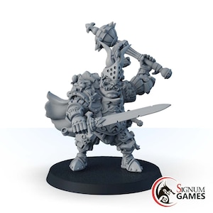 Ogre with Mace, “Ironheads” Heavy Infantry Fantasy Miniatures, Miniature Monster Dungeons and Dragons Mini RPG Miniature Gift Idea