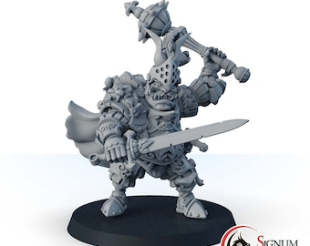 Ogre with Mace, “Ironheads” Heavy Infantry Fantasy Miniatures, Miniature Monster Dungeons and Dragons Mini RPG Miniature Gift Idea