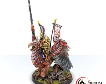 Grypharim Rider, Galahad the First Spear of Empire, Knight Holy Grypharim Empire, Gifts for RPG Gamers, Miniature Tabletop Miniature DnD