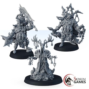 Servants of Plague, Plague Doctor Human Warrior Fighter, 32mm 28mm Scale 3D Printed Miniature, Tabletop Wargame DnD RPG Game Character Boss