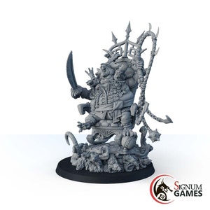 Rat King, Dungeon Boss Monster Beast, 28mm 32mm Scale 3D Printed Painted Miniature, Tabletop Wargame Dungeons and Dragons RPG Game
