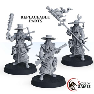 Human Warriors Soldiers Set, Regular Monster Hunters, 3D Printed 28mm 32mm Scale Miniature, DnD Character NPC, Tabletop RPG Game Mini