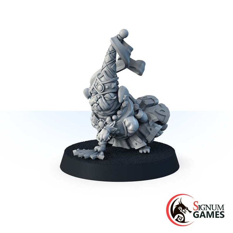 Rpg Pug Princess Petunia, Pug Beast Bard Pet Dog Citizen, 32mm 28mm Scale Resin ...