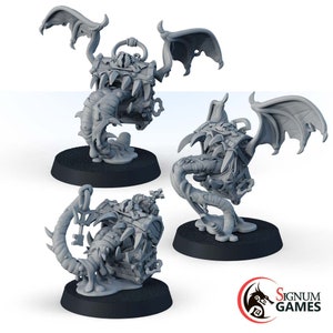 Evil Mimic Set Fantasy Miniatures, Mimic Miniature For Dungeons and Dragons, Treasure Chest Mimic Miniature, Pathfinder and other games