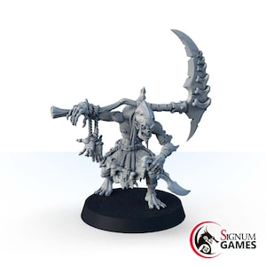 Undead Beast Monster Miniature, Hungry ghoul 2, Fantasy Creature, 32mm 28mm Scale 3d Printed Mini, Painted, Tabletop RPG DnD Game
