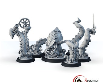 Kraken DND fantasy miniature, Beast Monster Magical Creature, Octopus, Swamp Thing, Tabletop RPG character figure, 32mm 28mm Scale Mini