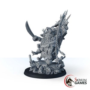 DND Warlord Rat King, Dungeon Boss Monster Beast, 28mm 32mm Scale 3D Printed Painted Miniature, Tabletop Wargame Dungeons and Dragons Game