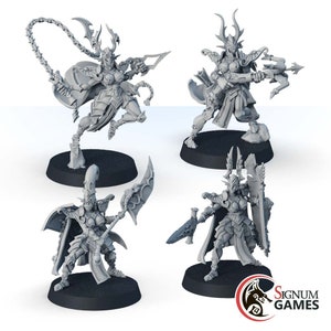 Knight Guard Miniature Warrior Guards of the Darkest Caves Set Fantasy Miniatures Tabletop Miniature DnD Painting Great Gift Idea DnD