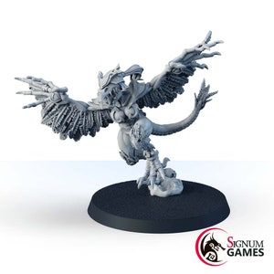 Beast Monster Beastman magische Kreatur, Berg Harpyie 2, 32 mm 28 mm Skala 3D gedruckt bemalte Miniatur, Tabletop DnD RPG-Spiel