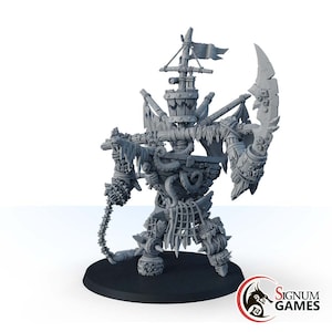 Shipgrave Keeper Resin Fantasy Miniatures, DnD Miniature 5E Dungeons and Dragons Miniatures Pirate D&D Roleplaying 3D Miniature