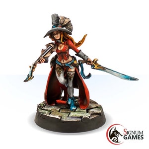 Bard Musician Unpainted Miniature DnD, High Quality 32mm Scale Resin Miniature, Sophie the Magic Violin, Tabletop Scale D&D Miniature Games