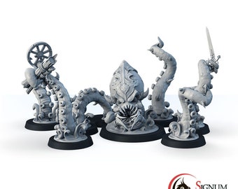 Beast Monster Fantasy Magical Creature, Octopus, Kraken, Swamp Thing, DnD Miniature, Tabletop RPG Game Being, 32mm 28mm Scale Mini