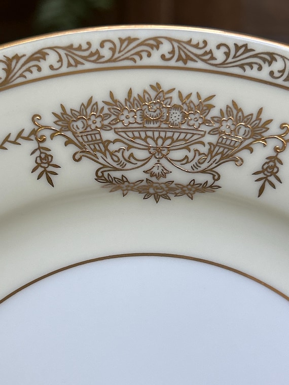 Noritake Japan Bancroft Bone & Gilt Porcelain China, 5481 Bone